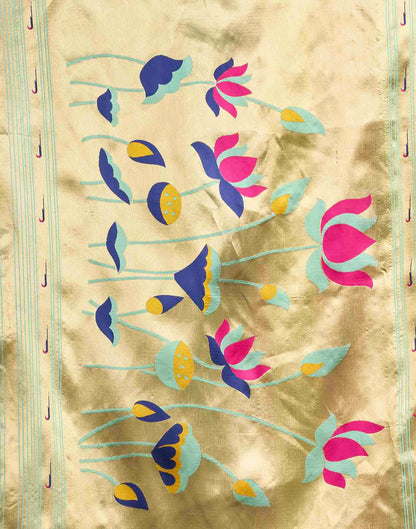 Mint Green Silk Woven Paithani Saree