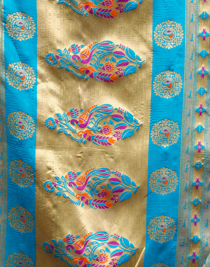 Purple Silk Woven Paithani Saree
