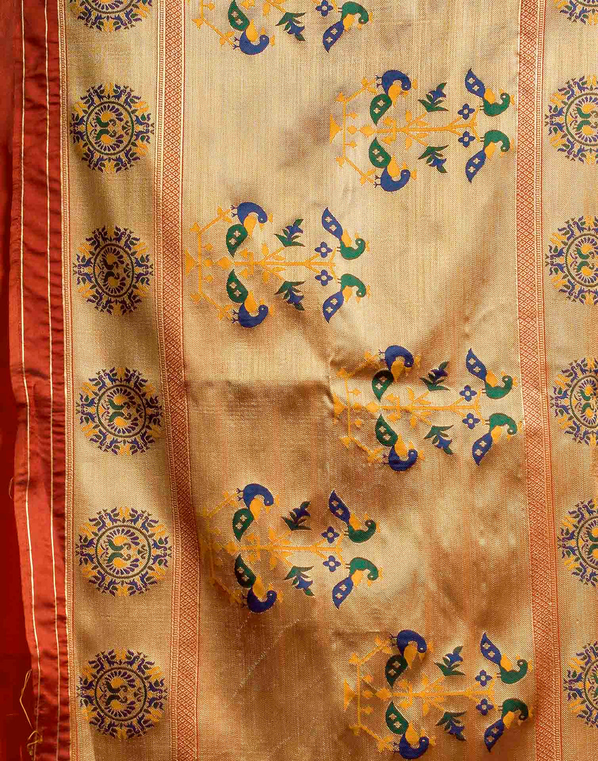 Red Silk Woven Paithani Saree