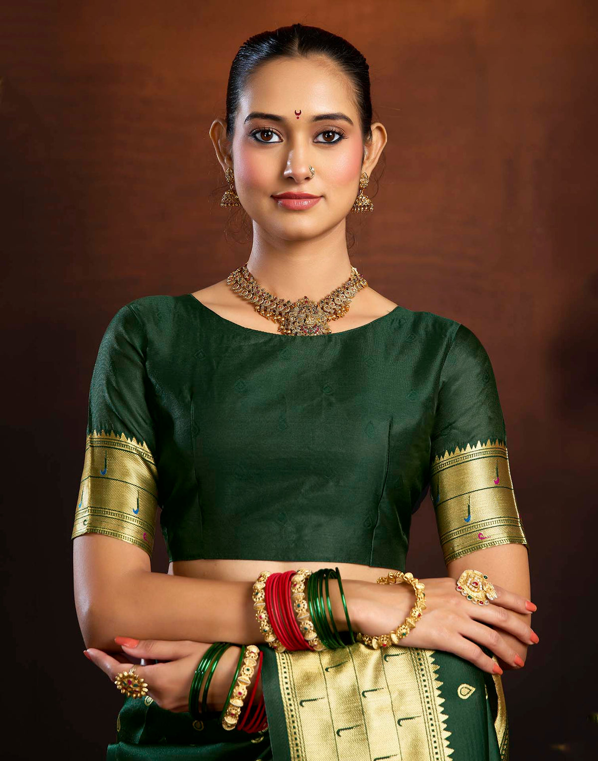 Green Silk Woven Paithani Saree