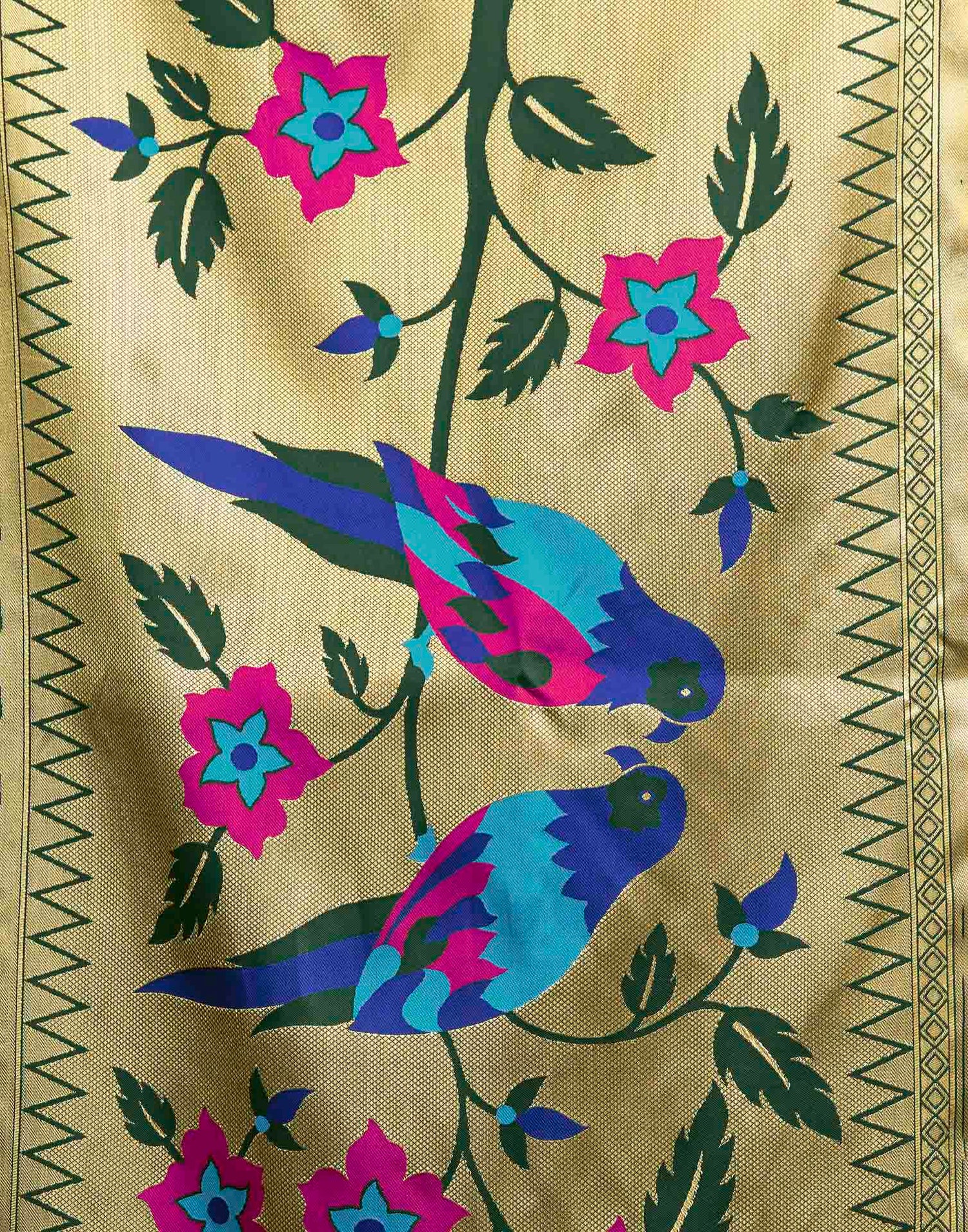 Green Silk Woven Paithani Saree