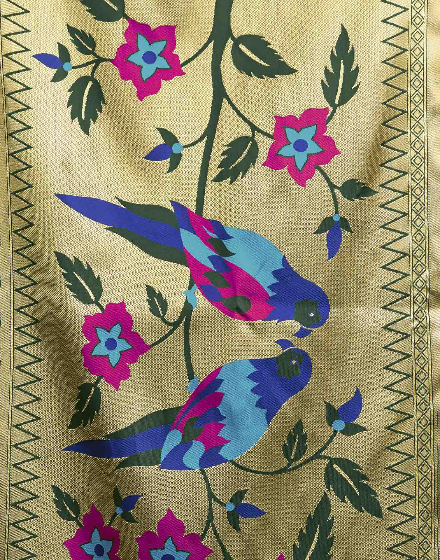 Green Silk Woven Paithani Saree