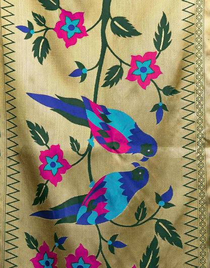 Green Silk Woven Paithani Saree