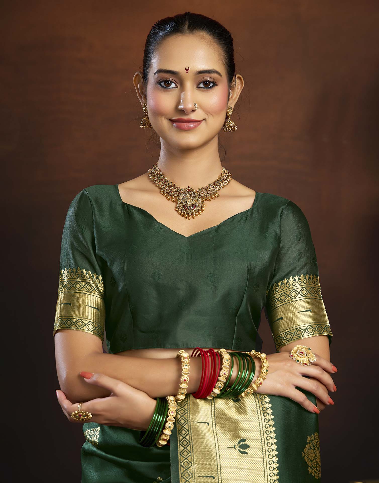 Green Silk Woven Paithani Saree