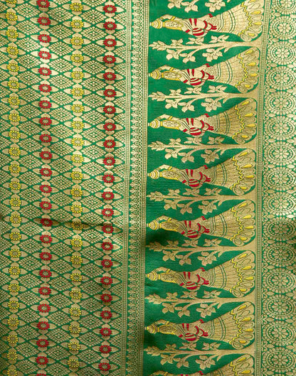 Yellow Silk Woven Banarasi Saree