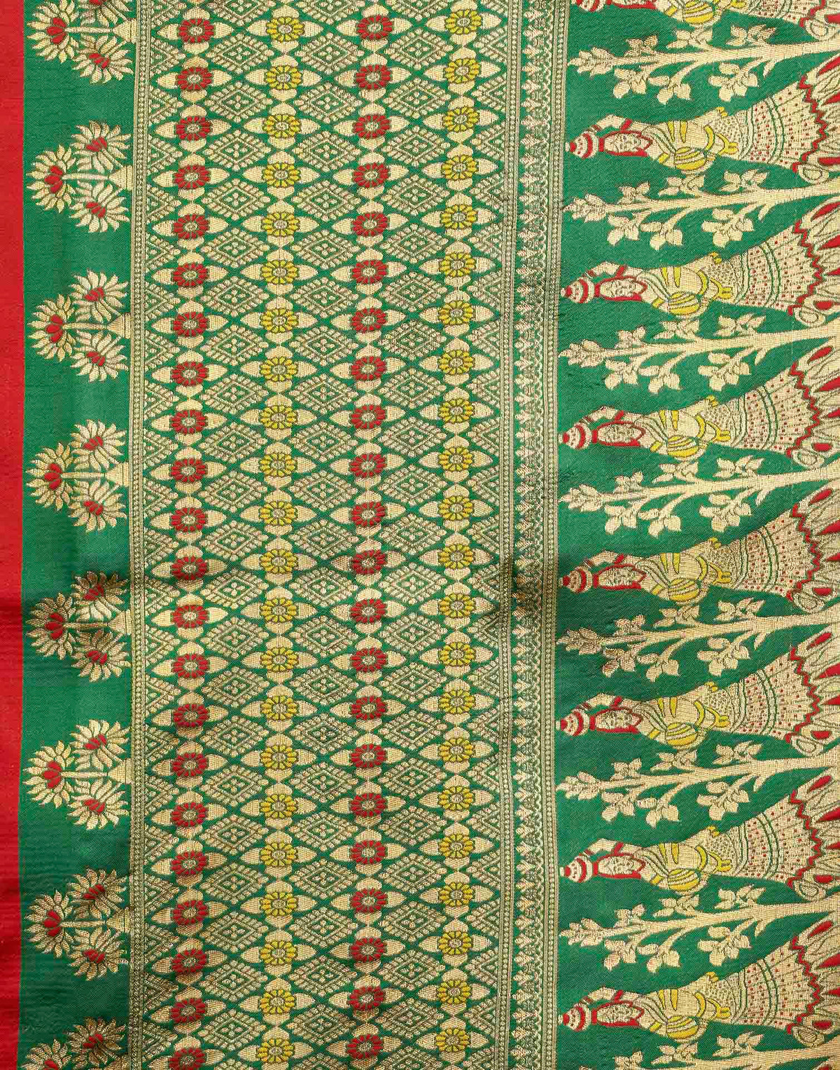 Red Silk Woven Banarasi Saree