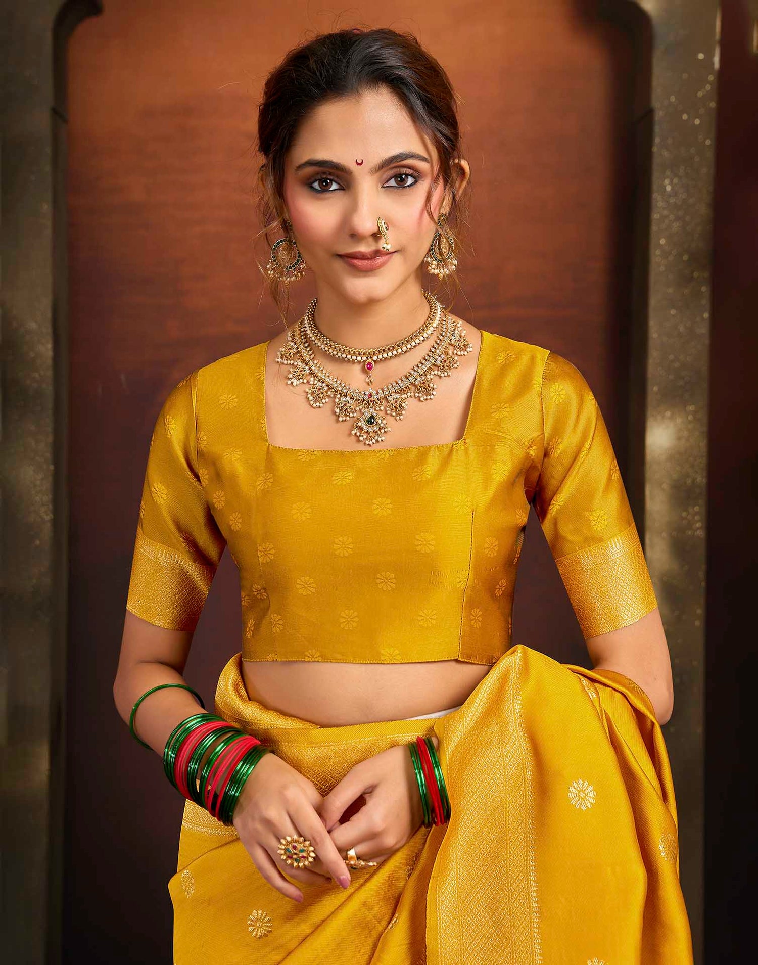 Yellow Silk Woven Paithani Saree