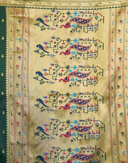 Green Silk Woven Paithani Saree