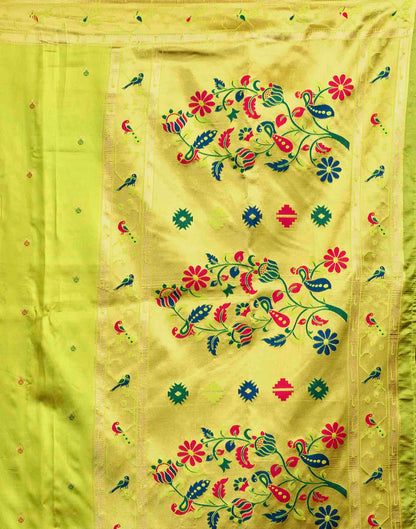 Purple Silk Woven Paithani Saree