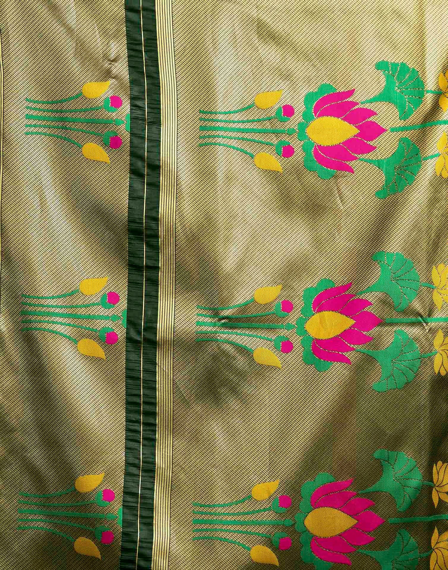 Green Silk Woven Paithani Saree