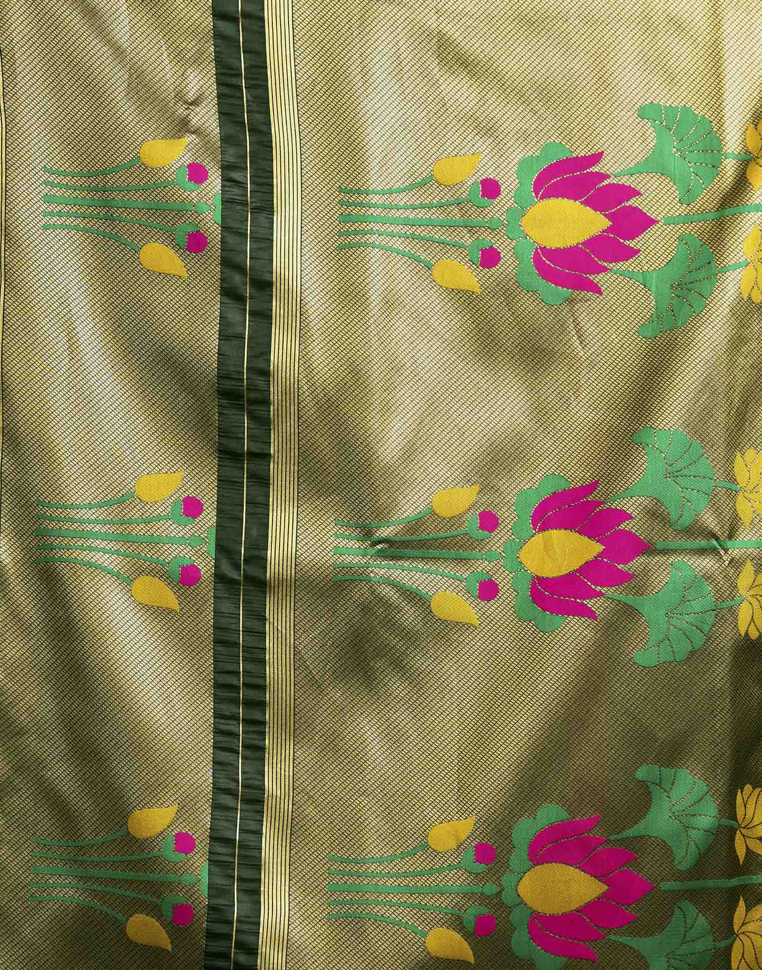 Green Silk Woven Paithani Saree