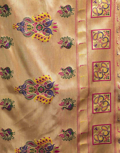 Pink Silk Woven Paithani Saree