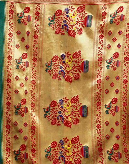 Green Silk Woven Paithani Saree