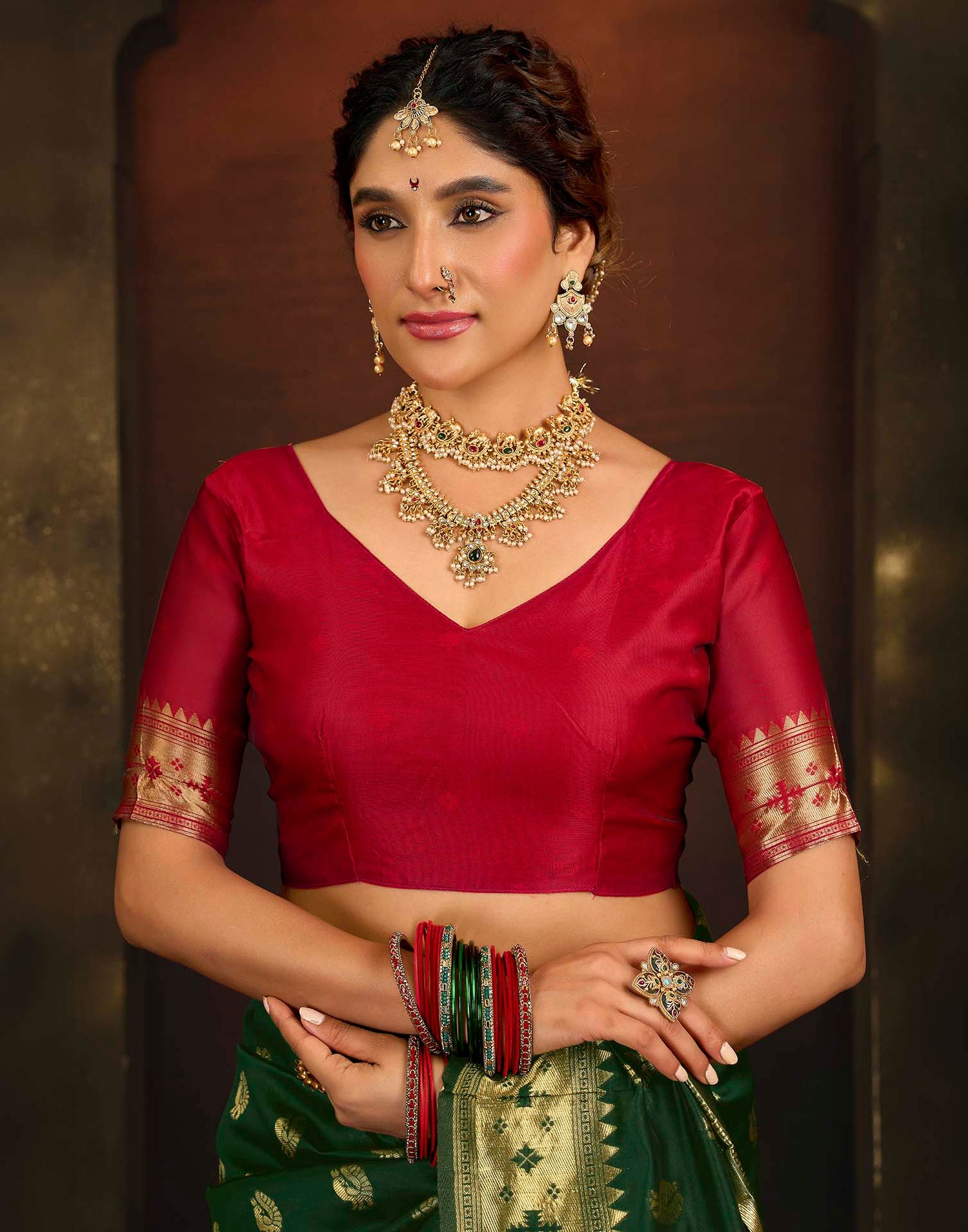 Green Silk Woven Paithani Saree