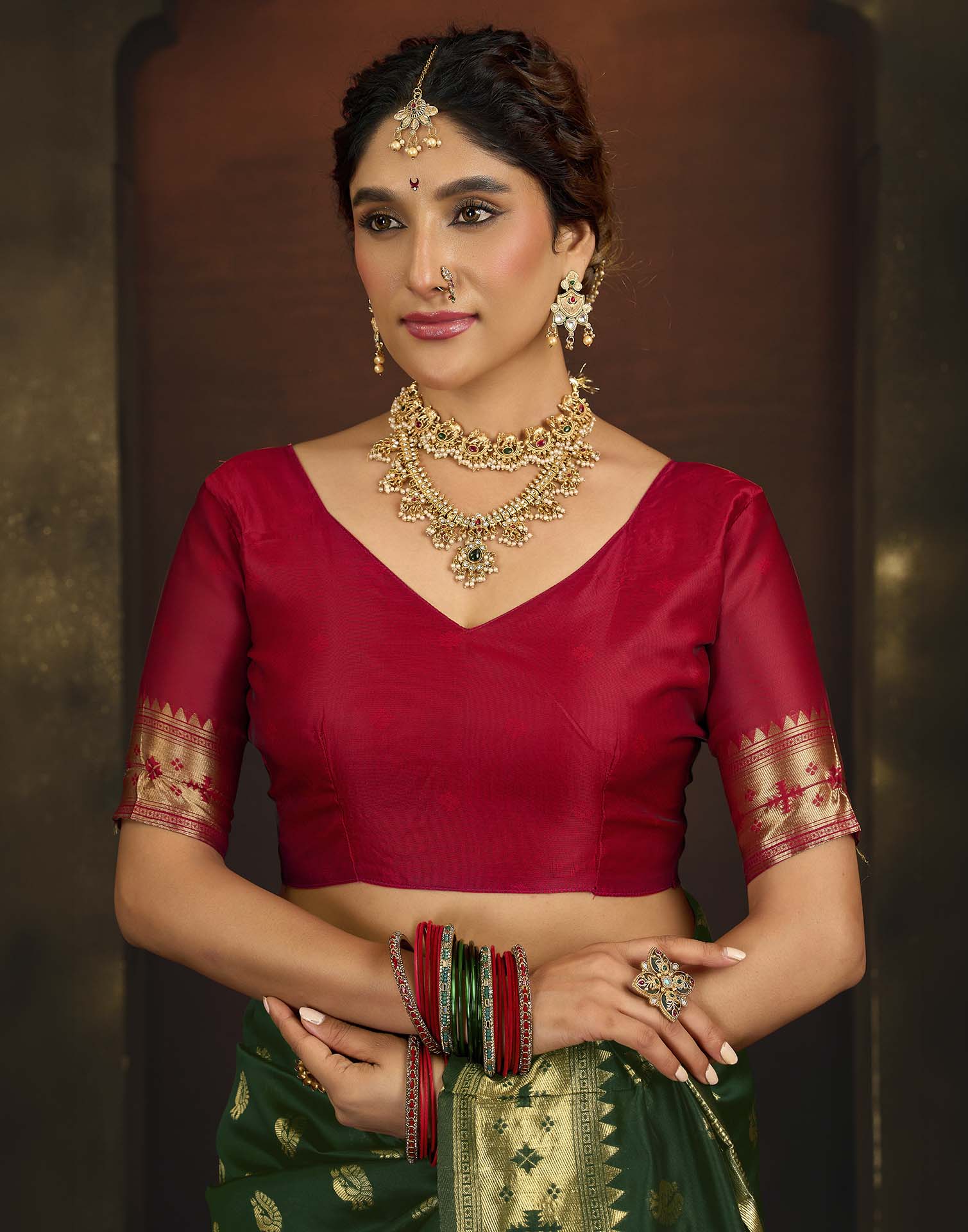 Green Silk Woven Paithani Saree