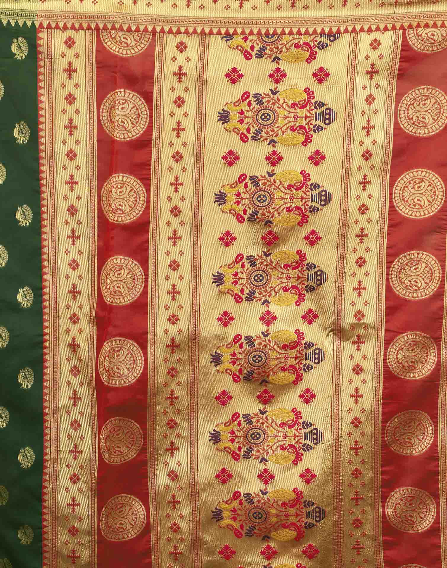 Green Silk Woven Paithani Saree