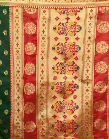 Green Silk Woven Paithani Saree