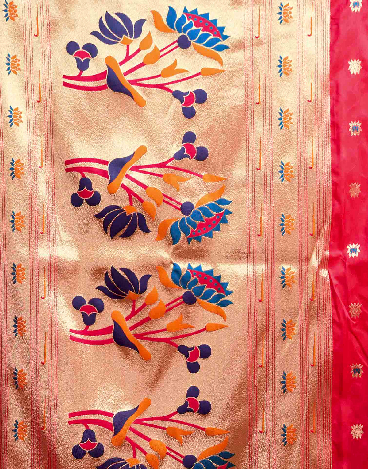 Pink Silk Woven Paithani Saree
