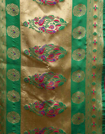 Pink Silk Woven Paithani Saree