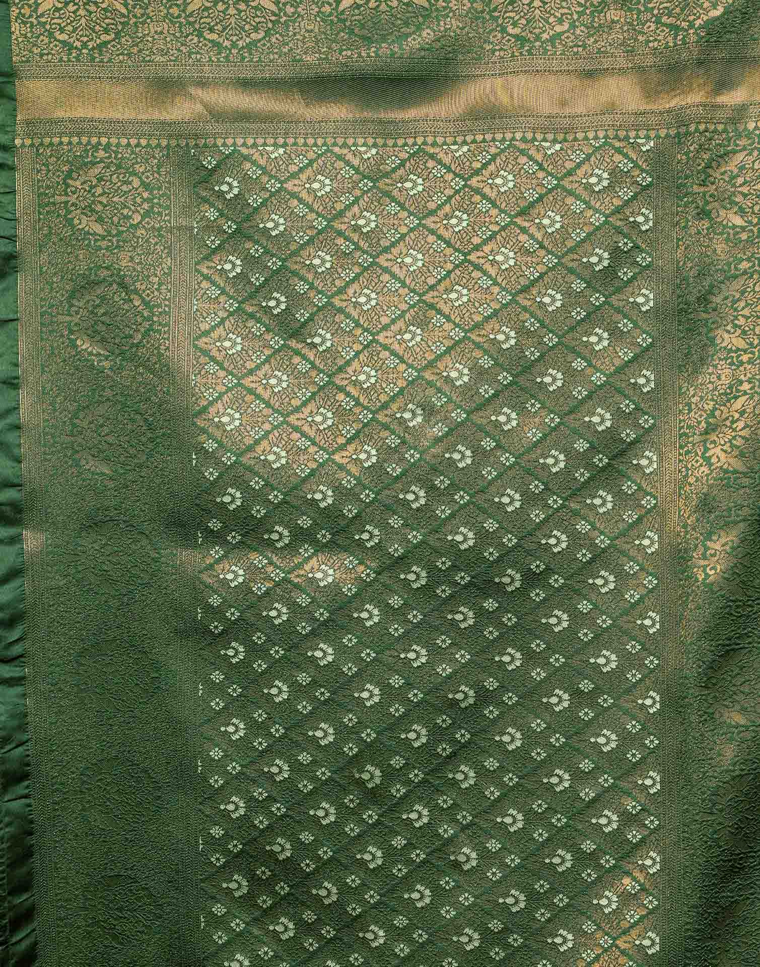 Light Green Silk Woven Banarasi Saree
