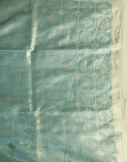 Water Blue Silk Woven Banarasi Saree