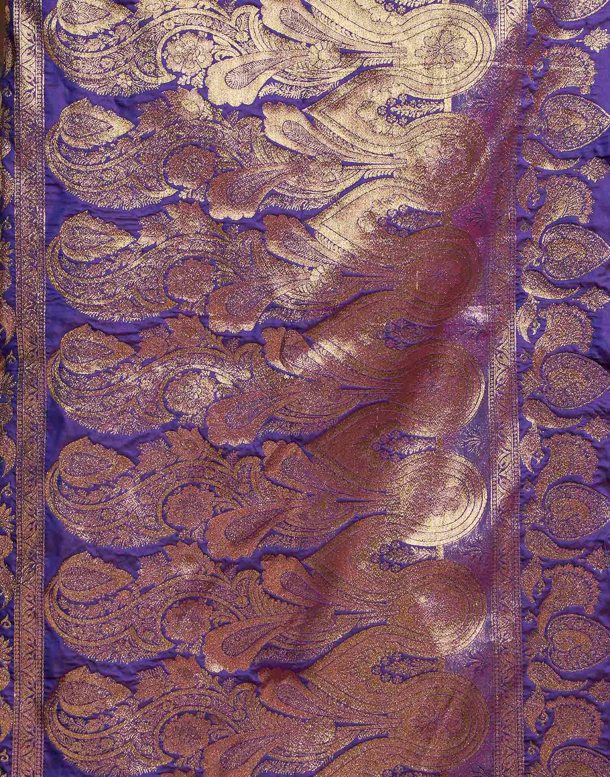 Royal Purple Silk Woven Banarasi Saree