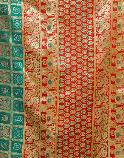 Turquoise Silk Woven Patola Saree