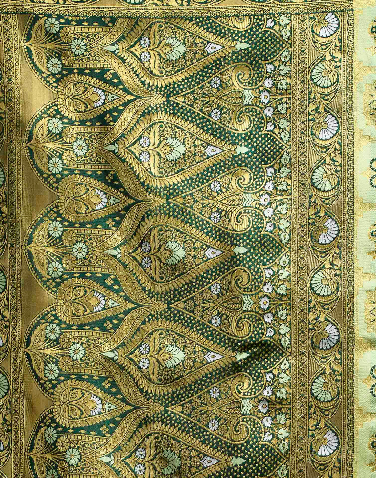 Light Green Silk Woven Patola Saree