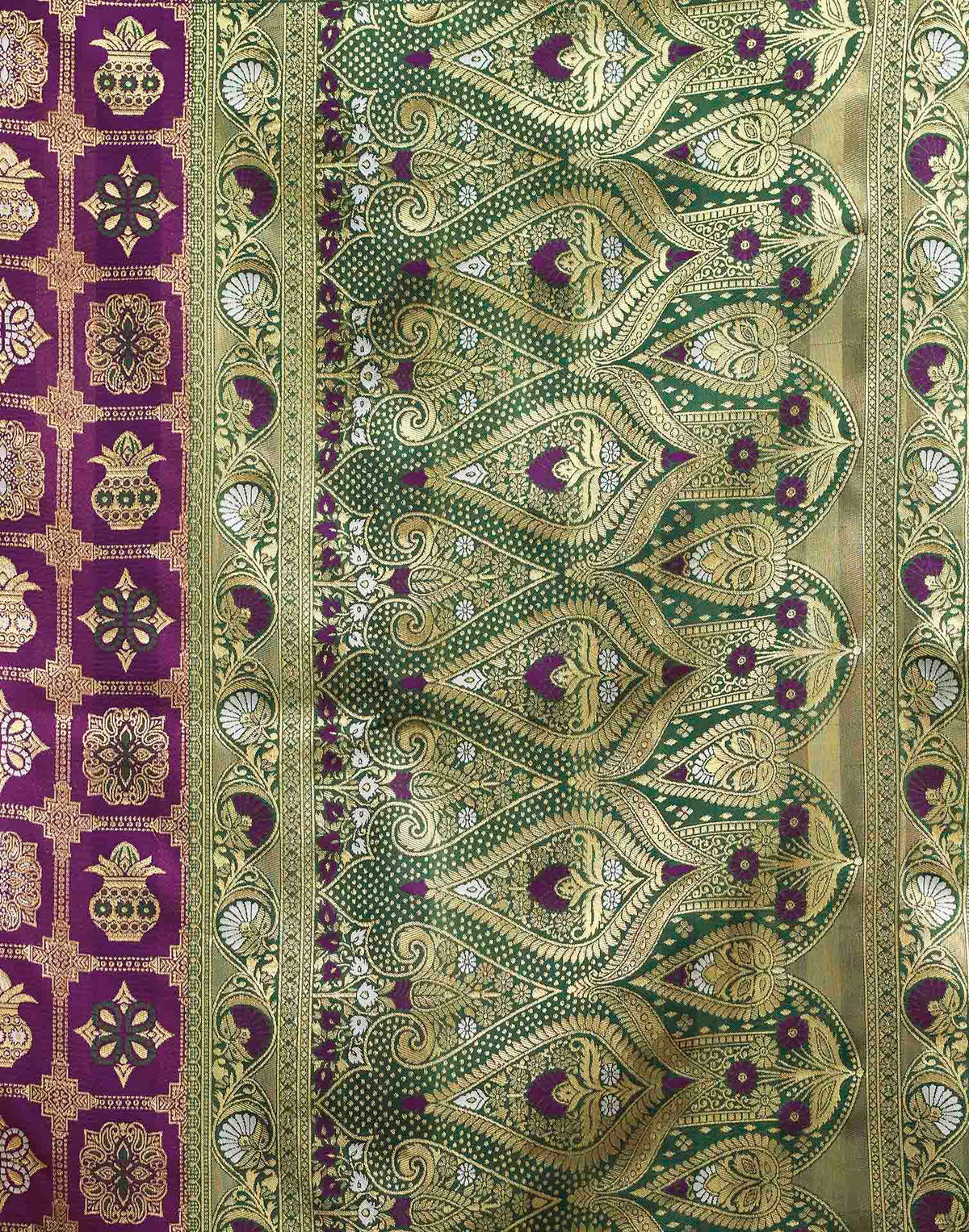 Purple Silk Woven Patola Saree