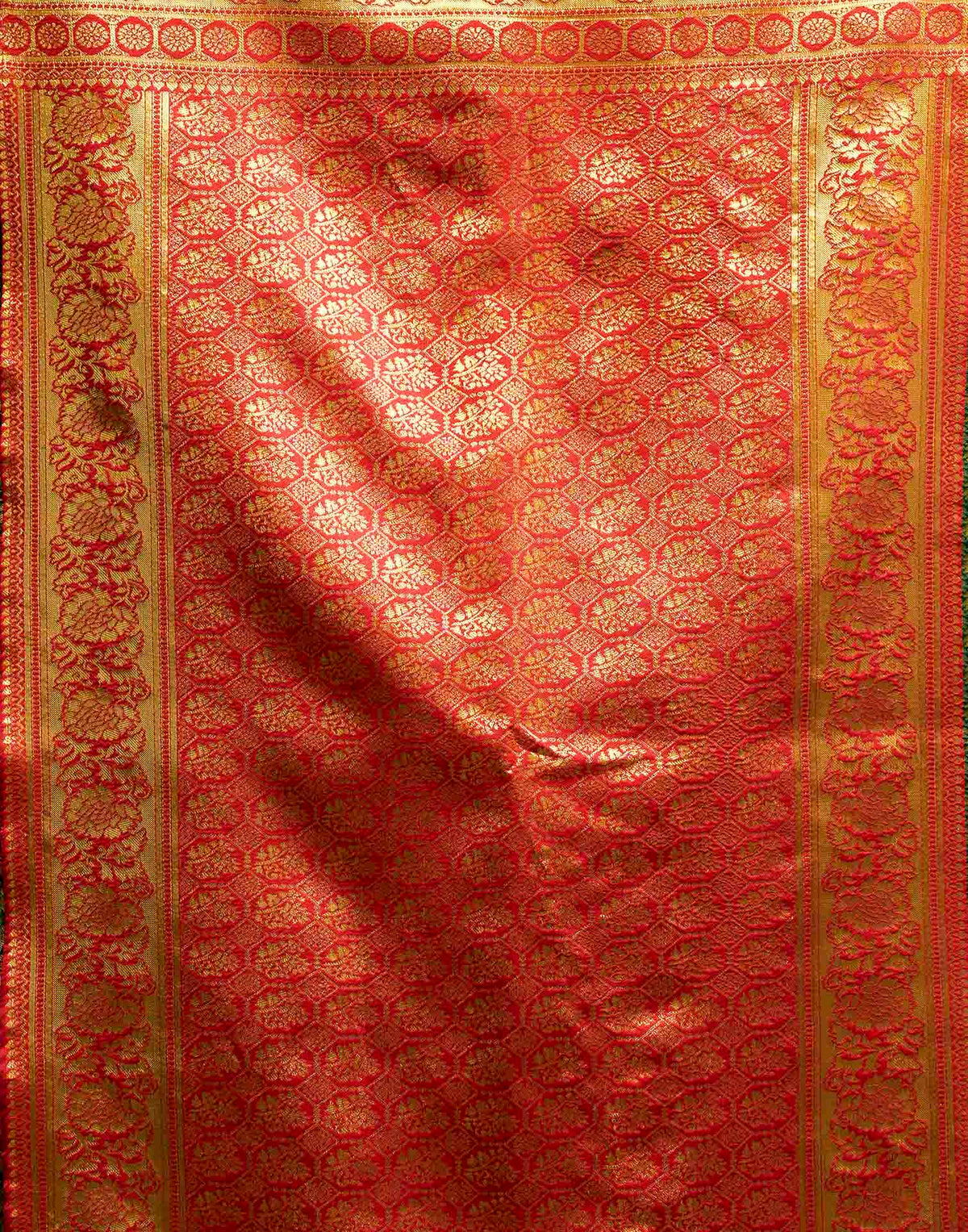 Green Silk Woven Banarasi Saree