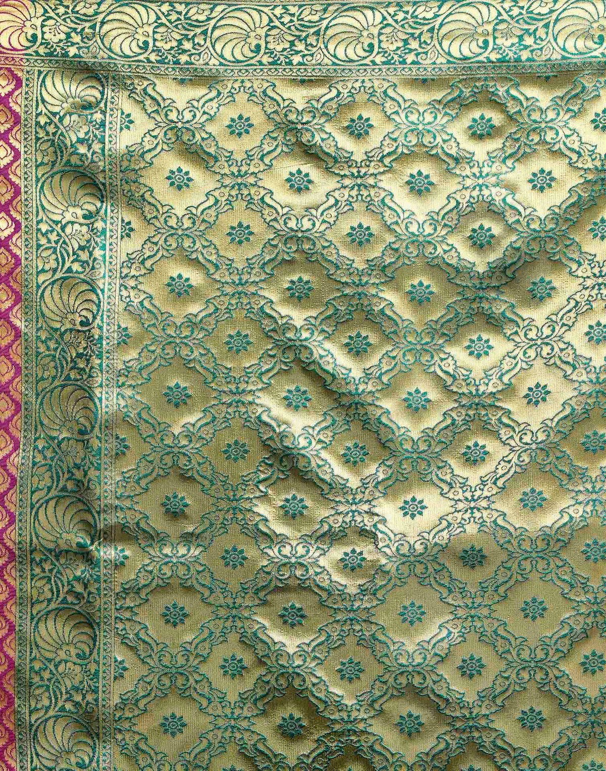 Wine Silk Woven Banarasi Saree