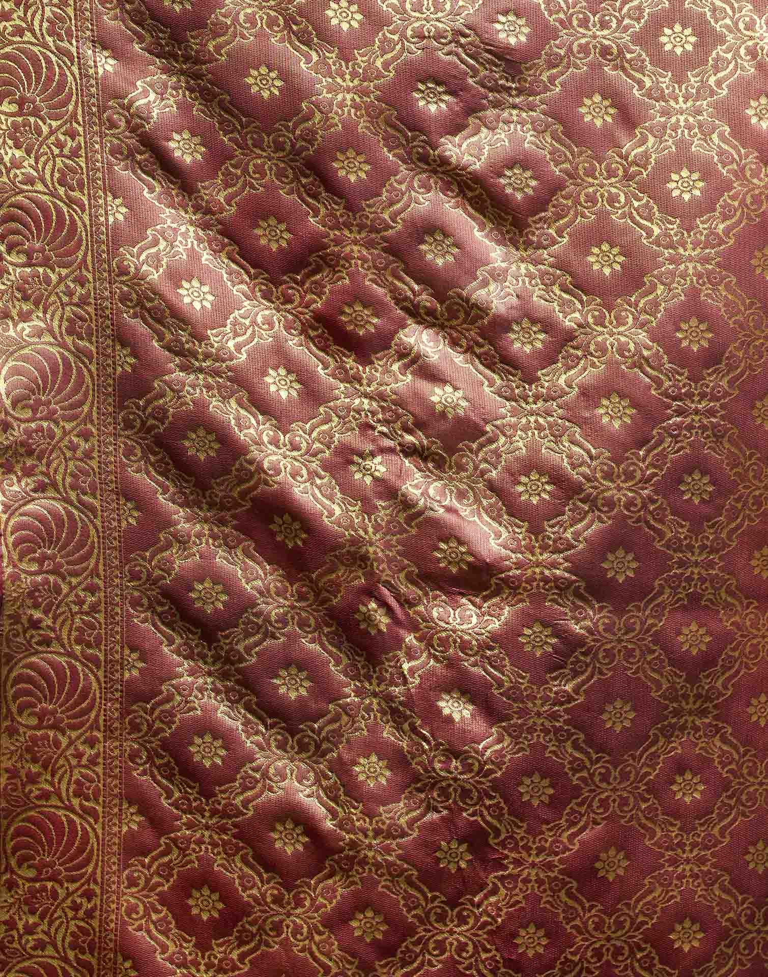 Parrot Green Silk Woven Banarasi Saree