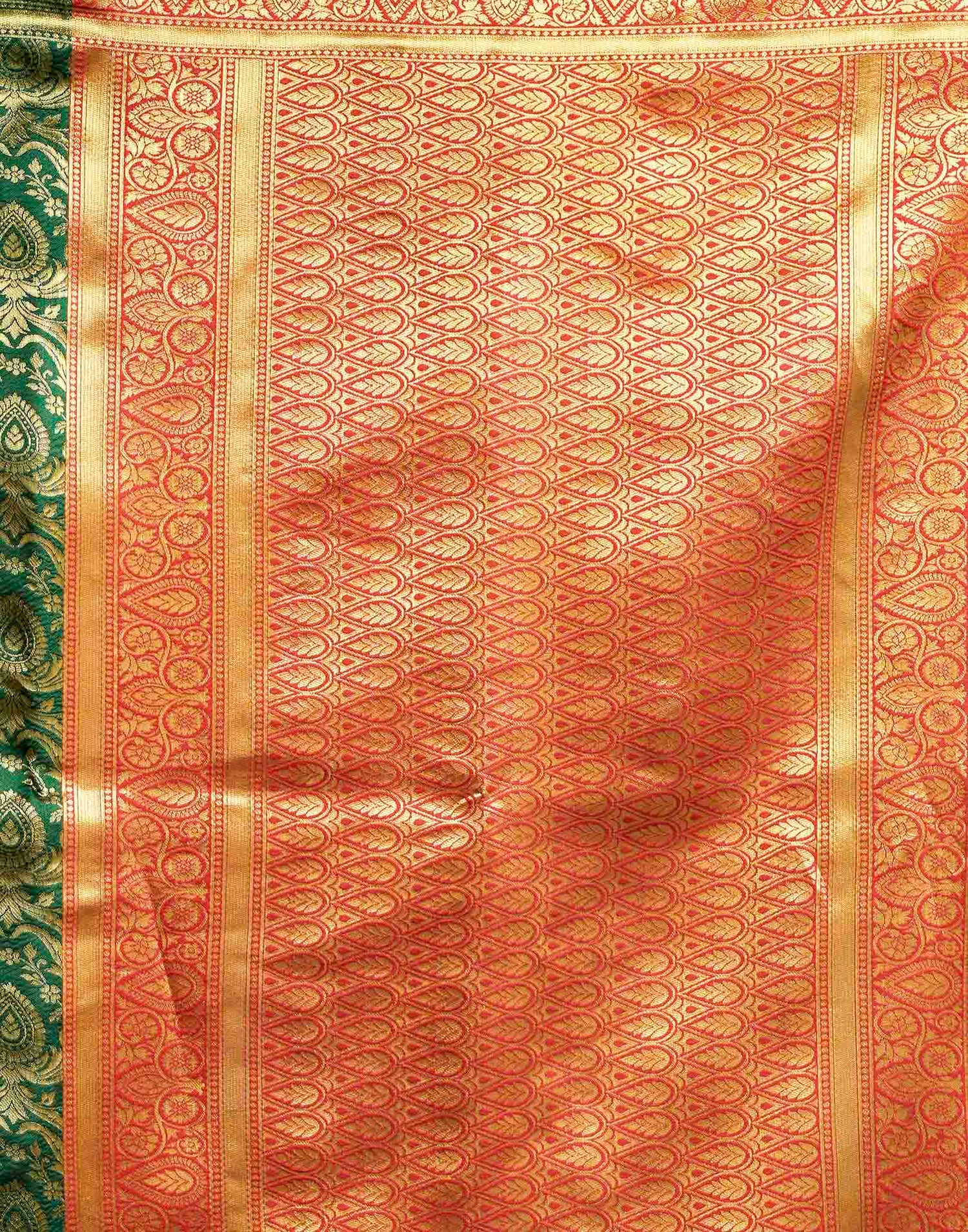 Green Silk Woven Banarasi Saree