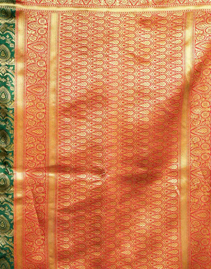 Green Silk Woven Banarasi Saree