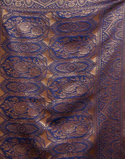Rani Pink Silk Woven Banarasi Saree