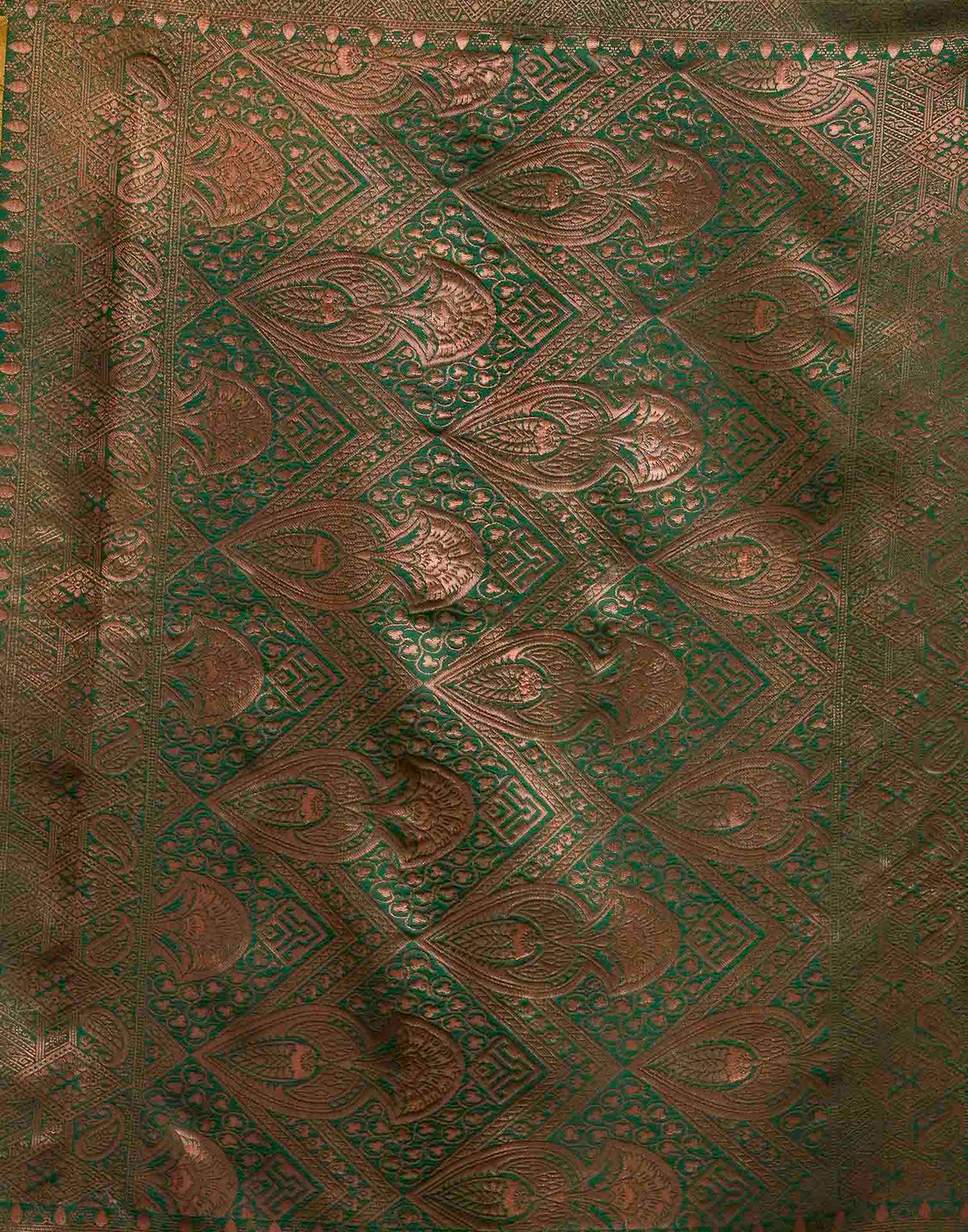 Turmeric Yellow Silk Woven Banarasi Saree