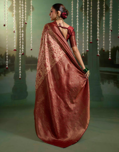 Turmeric Yellow Silk Woven Banarasi Saree