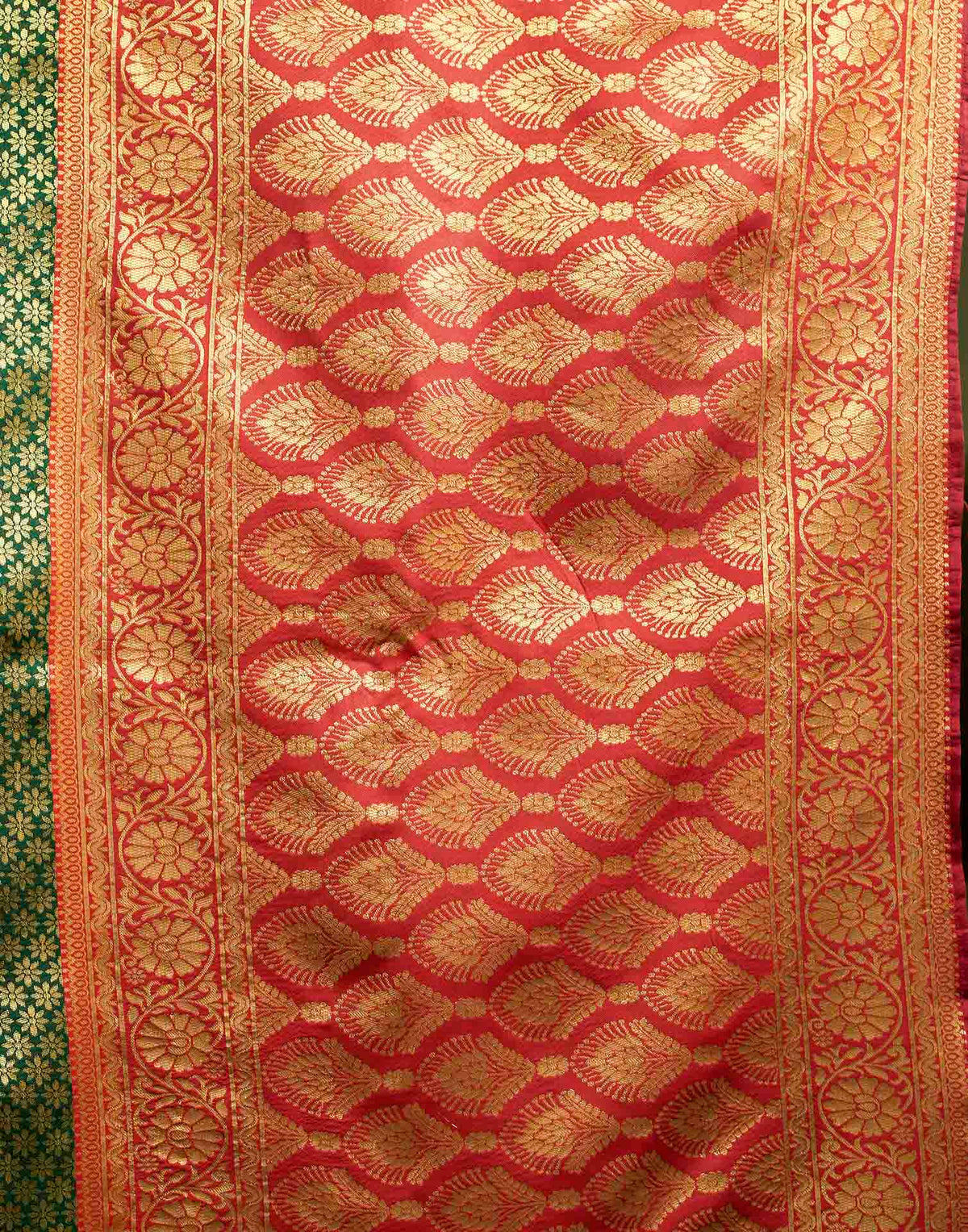 Green Silk Woven Banarasi Saree