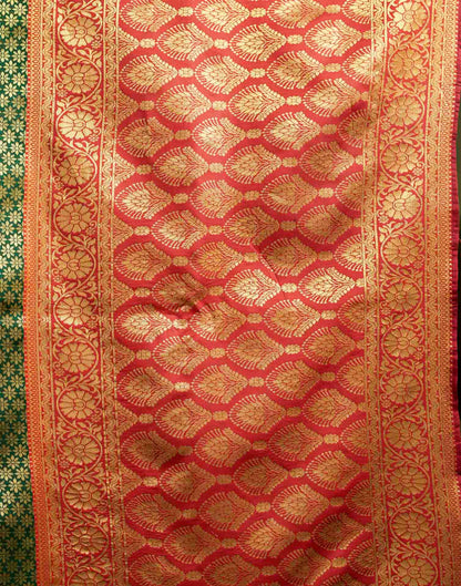 Green Silk Woven Banarasi Saree