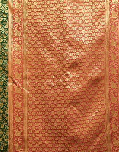 Green Silk Woven Banarasi Saree
