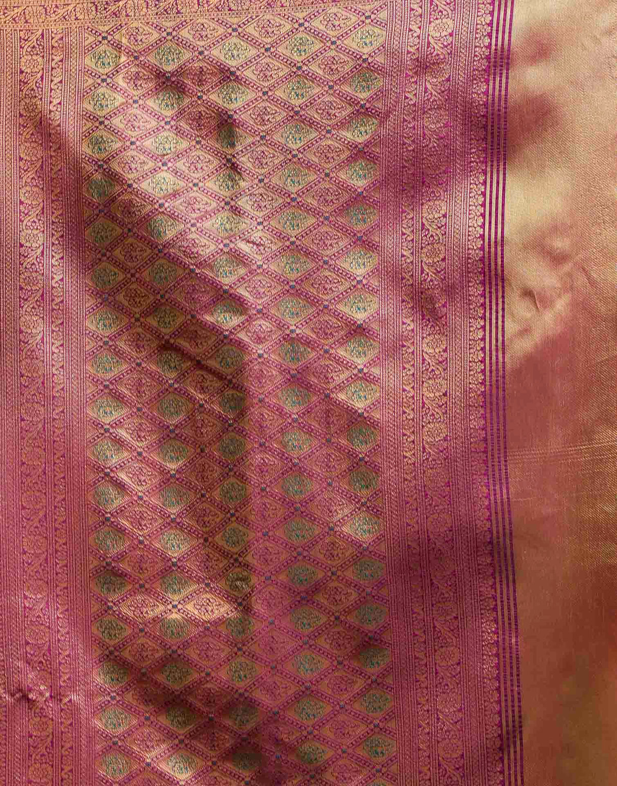 Turquoise Silk Woven Banarasi Saree