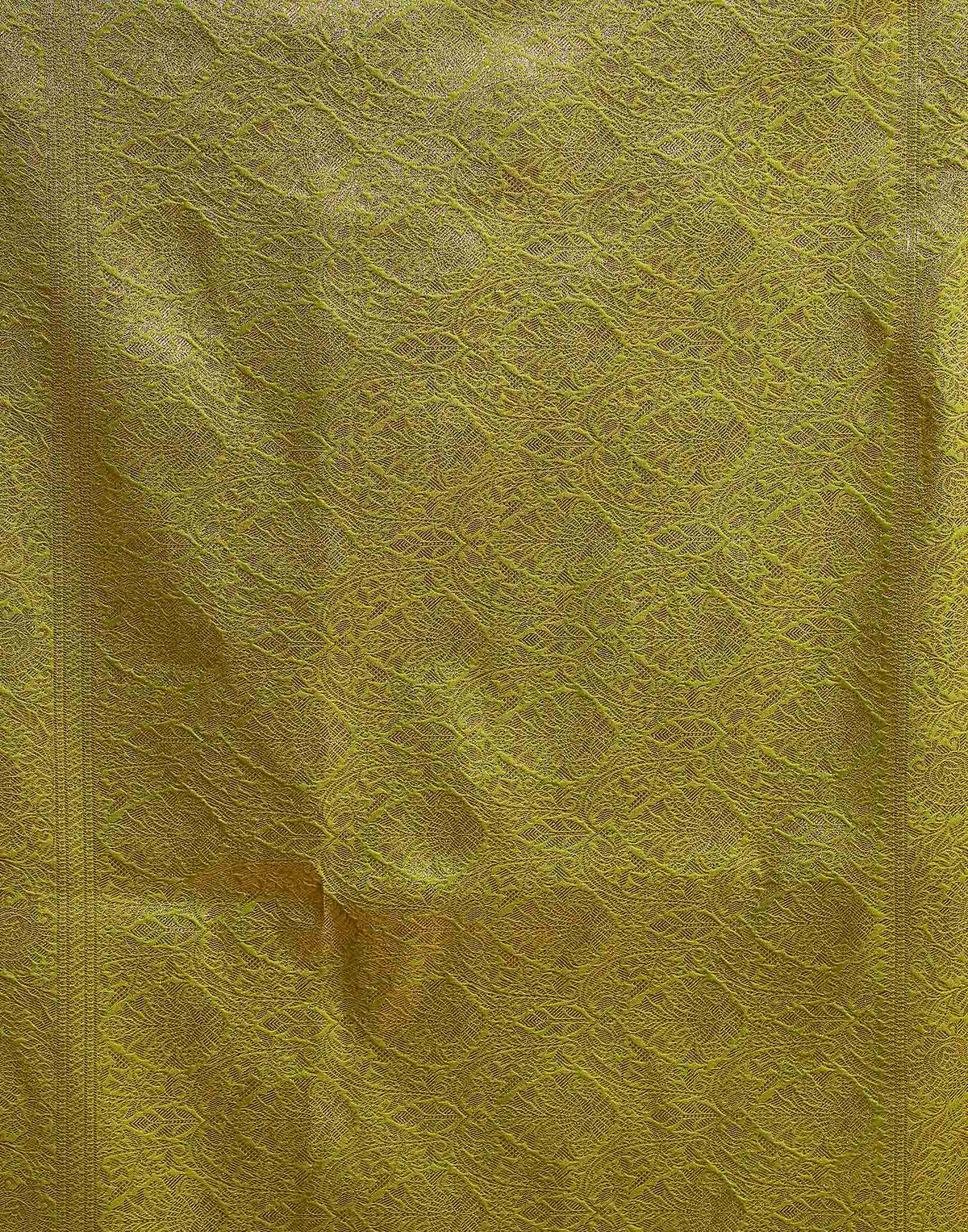 Mehandi Green Silk Woven Banarasi Saree