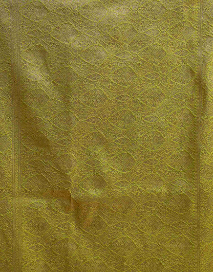 Mehandi Green Silk Woven Banarasi Saree
