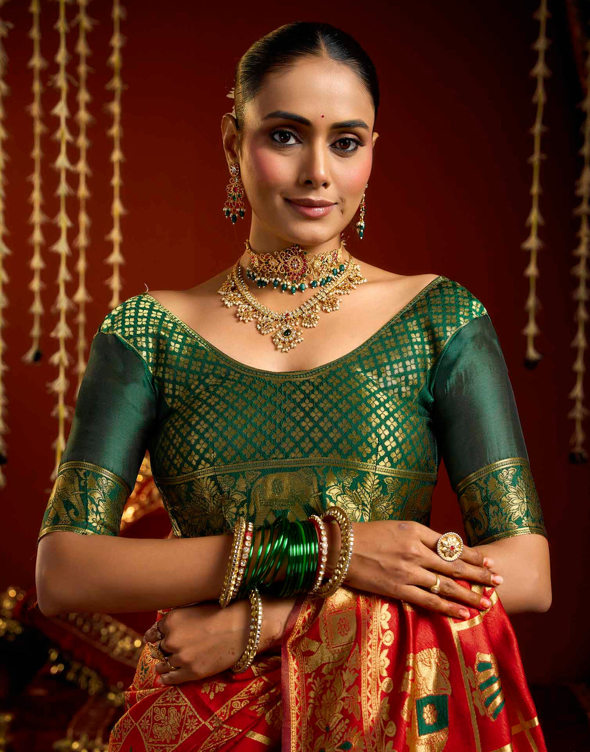 Red Silk Woven Patola Saree