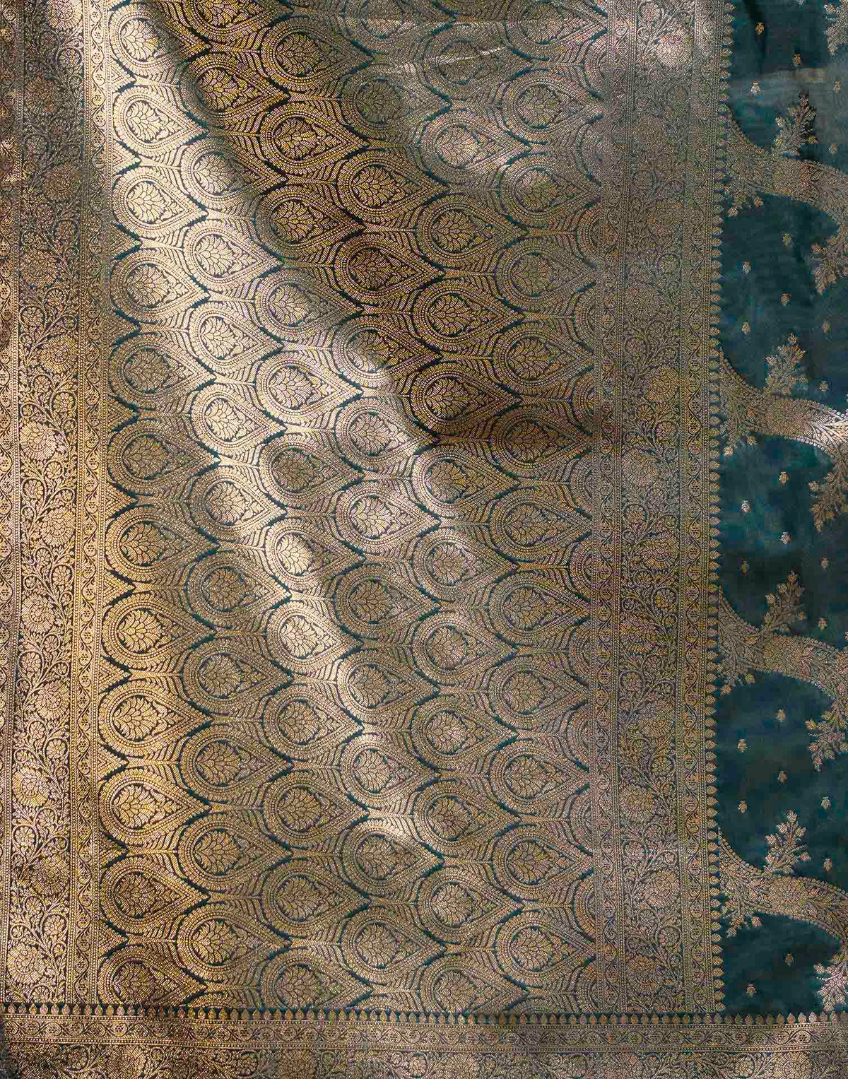 Blue Silk Woven Banarasi Saree