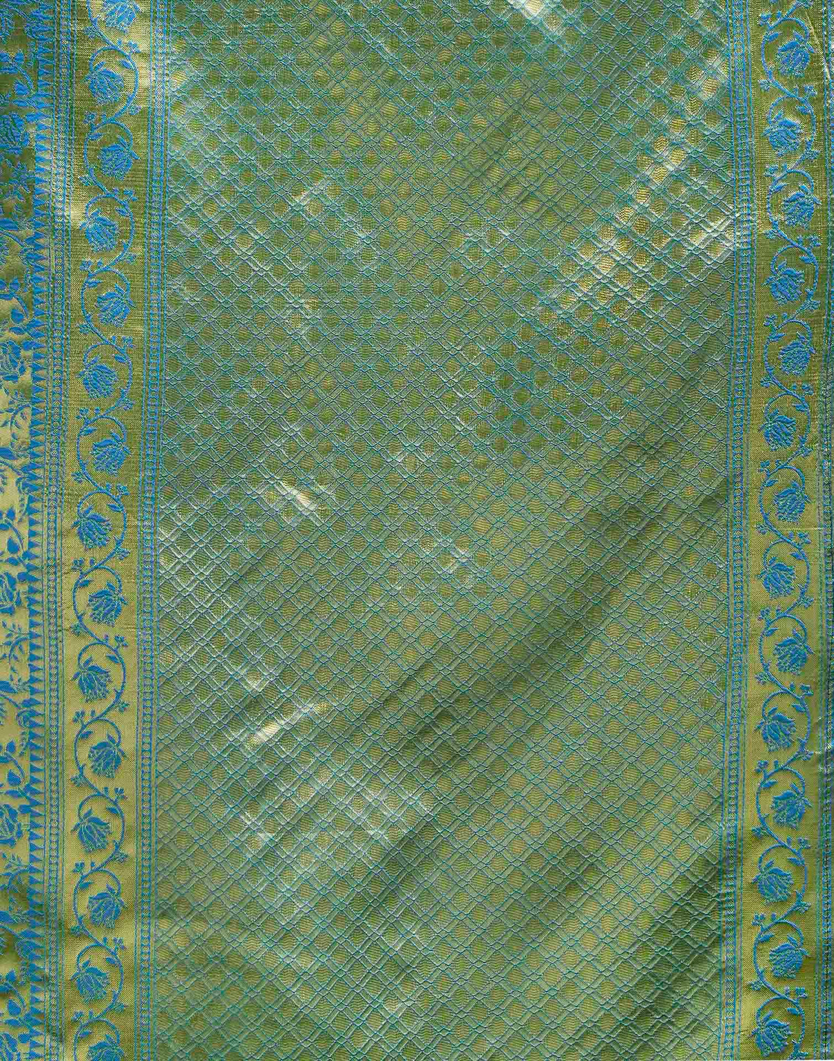 Blue Silk Woven Banarasi Saree