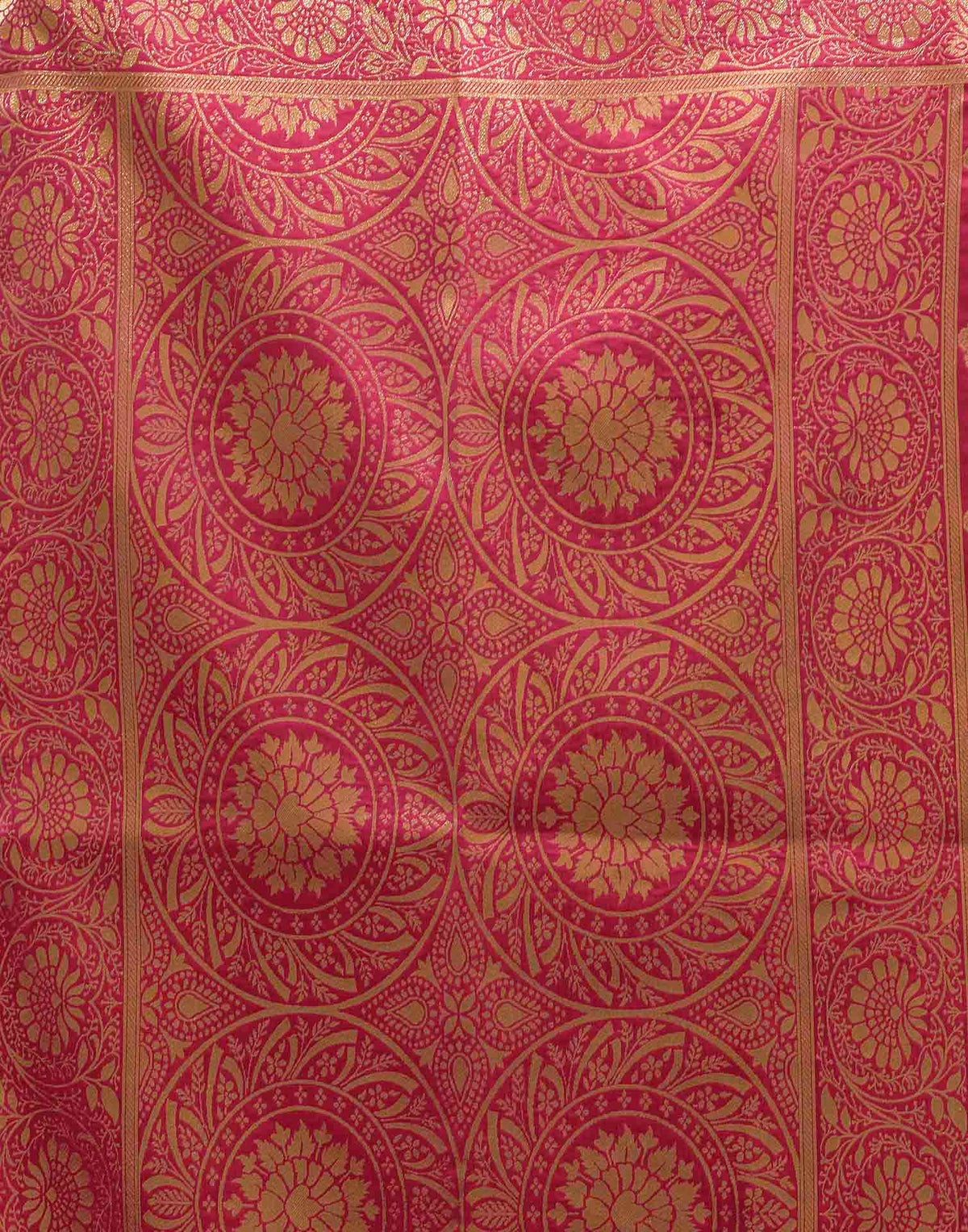 Magenta Silk Woven Banarasi Saree