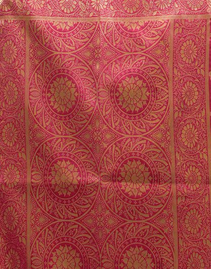 Magenta Silk Woven Banarasi Saree