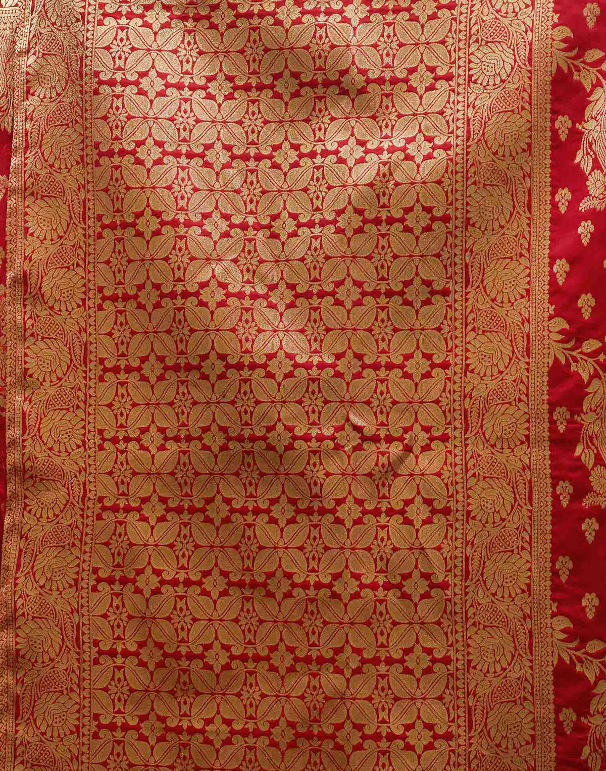 Red Silk Woven Banarasi Saree