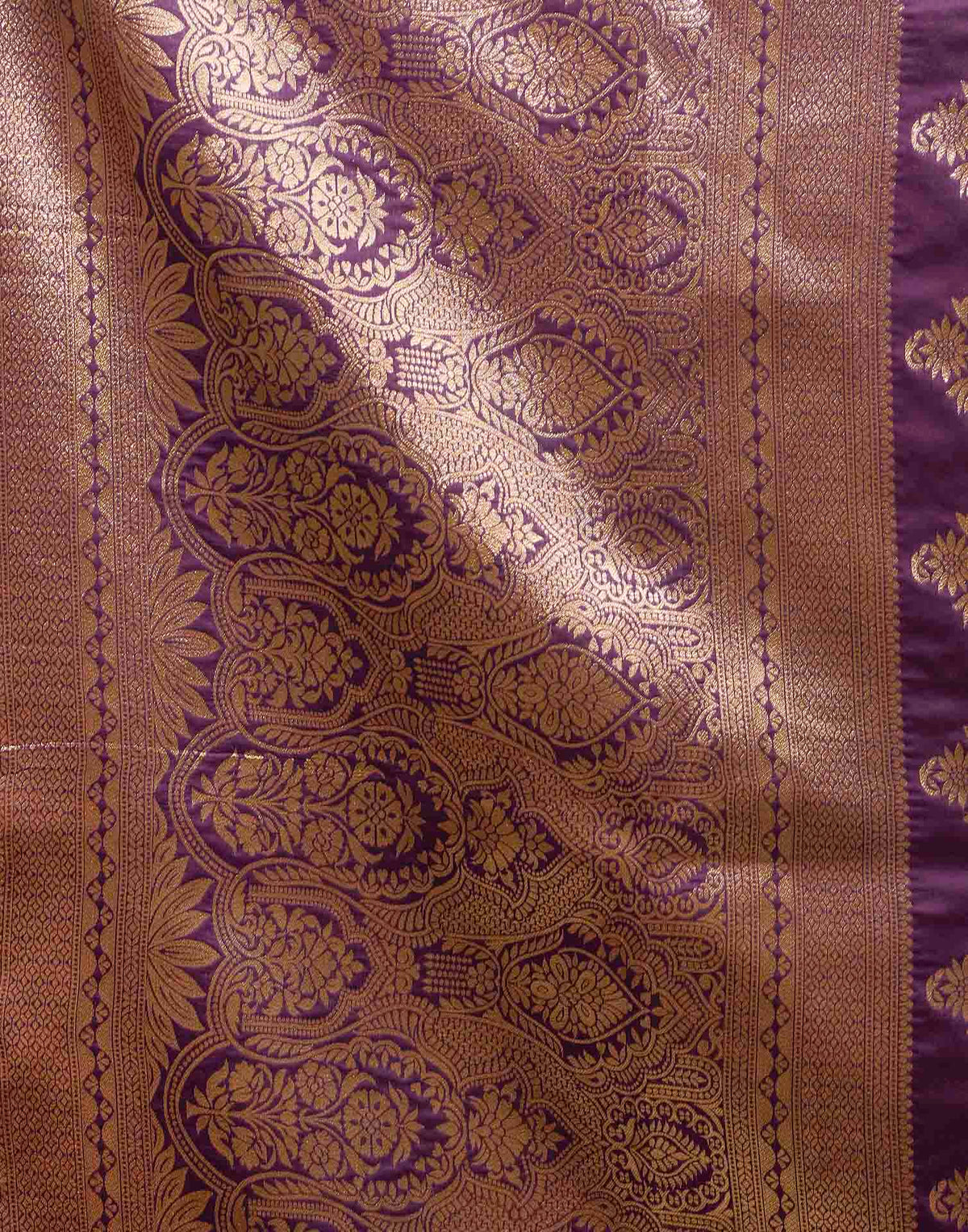Royal Purple Silk Woven Banarasi Saree